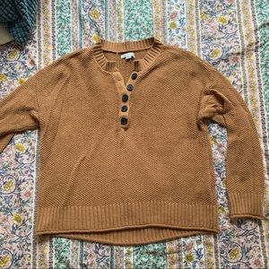 Knit Henley sweater